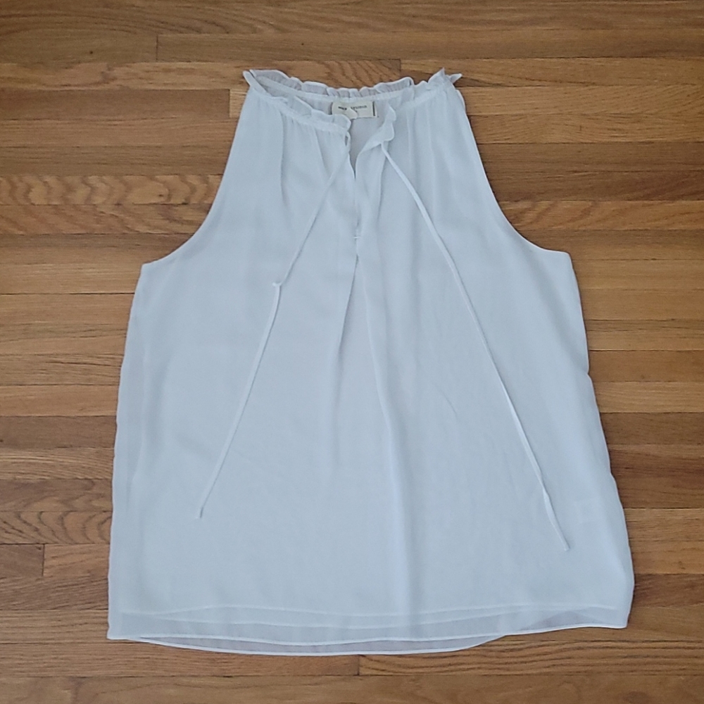 Max Studio Sleeveless Bohemian Ruffle/Tuesday Top